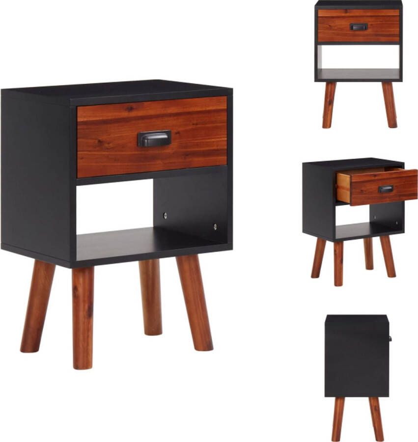 VidaXL Kast Kasten Kastje Kastjes Nachtkastje 40x30x57 cm massief acaciahout