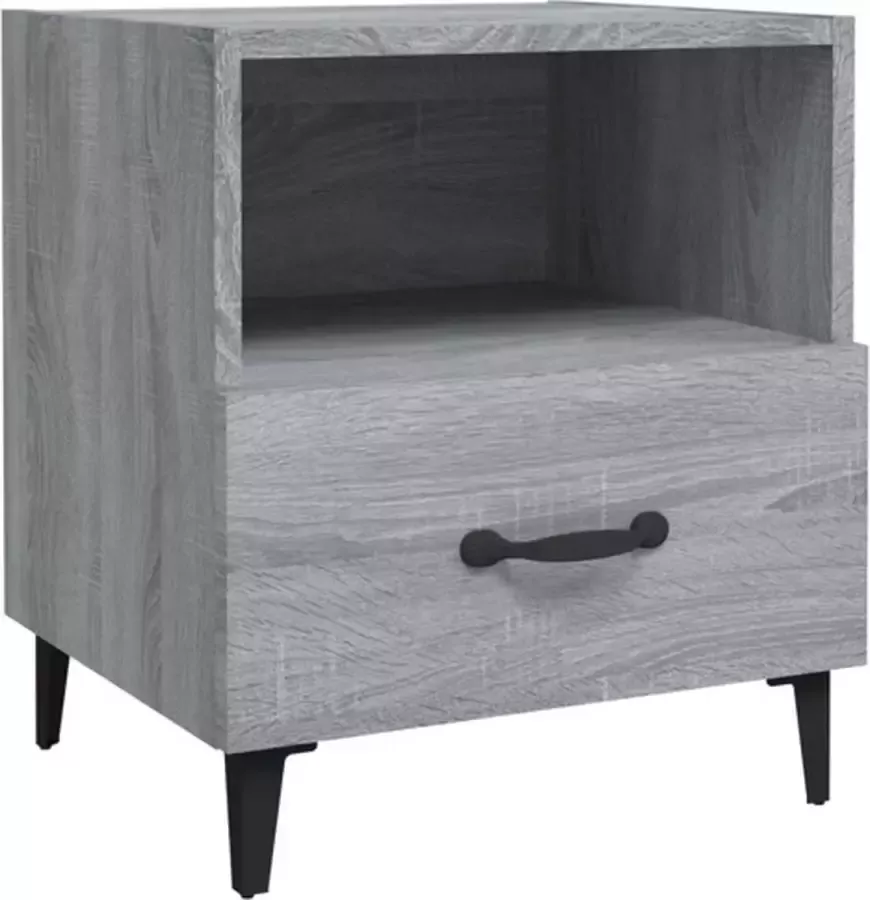 VidaXL -Nachtkastje-bewerkt-hout-grijs-sonoma-eikenkleurig - Foto 3