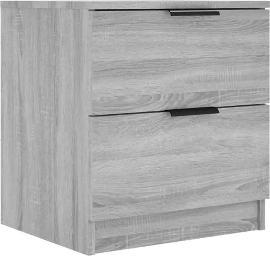VidaXL -Nachtkastje-bewerkt-hout-grijs-sonoma-eikenkleurig - Foto 2