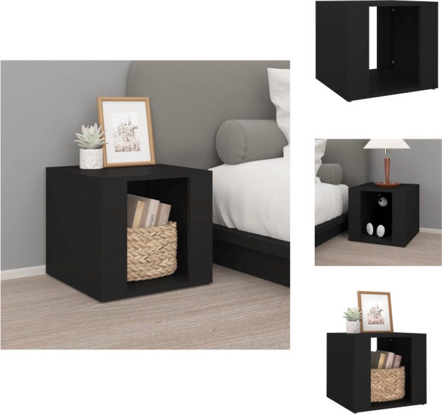 VidaXL Nachtkastje Elegant Interieur Afmetingen- 41 x 40 x 36 cm Ken- Stevig materiaal Kast