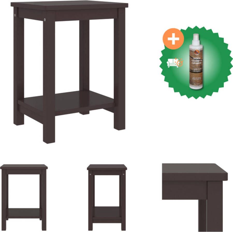 VidaXL Nachtkastje Houten Bedtafeltje 35 x 30 x 47 cm Massief Grenenhout Kast Inclusief Houtreiniger en verfrisser