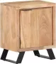 VidaXL Nachtkastje met natuurlijke rand 40x30x50 cm massief acaciahout - Thumbnail 2