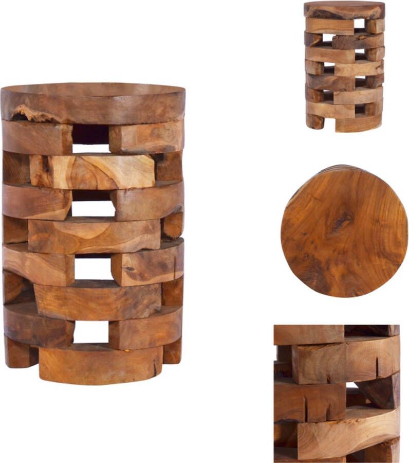 VidaXL Nachtkastje Nachtkastjes Houten Kastje Houten Kastjes Nachtkastje 30x30x45 cm massief teakhout - Foto 2