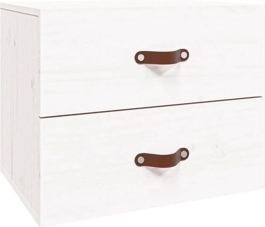 VidaXL -Nachtkastje-wandgemonteerd-50x36x40-cm-wit - Foto 3