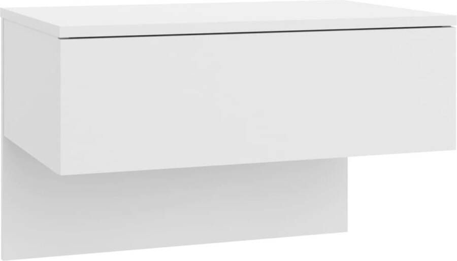VidaXL -Nachtkastje-wandgemonteerd-hoogglans-wit - Foto 6