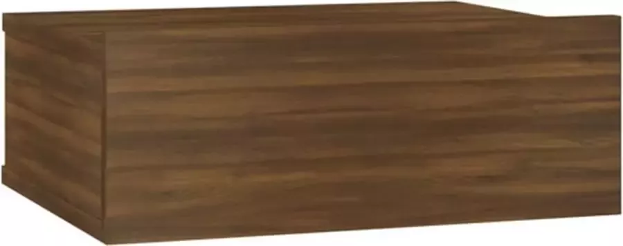 VidaXL -Nachtkastje-zwevend-40x30x15-cm-bewerkt-hout-bruineikenkleurig - Foto 4
