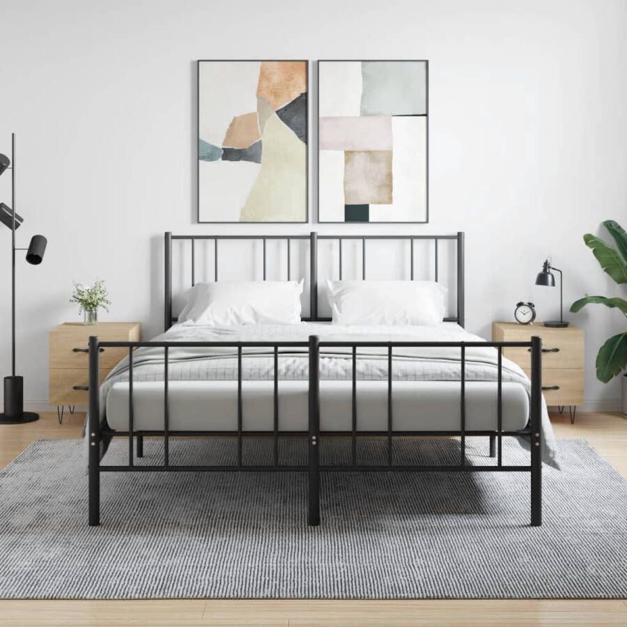 VidaXL -Nachtkastjes-2-st-40x35x47 5-cm-bewerkt-hout-sonoma-eikenkleur - Foto 5