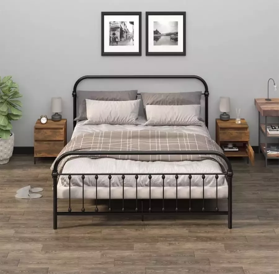 VidaXL -Nachtkastjes-2-st-40x35x50-cm-gerookt-eikenkleurig - Foto 3