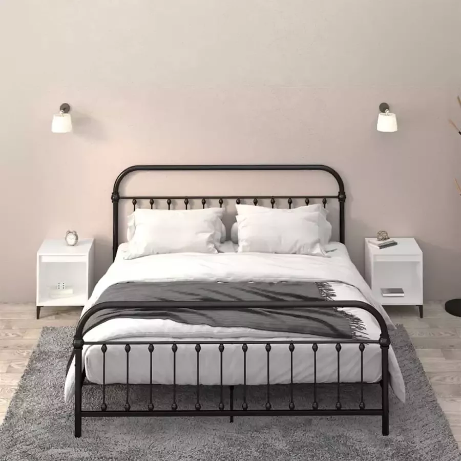 VidaXL -Nachtkastjes-2-st-40x35x50-cm-wit - Foto 3