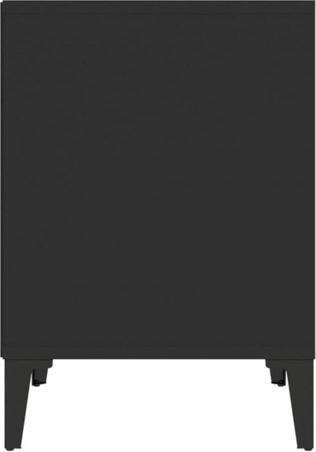 VidaXL -Nachtkastjes-2-st-40x35x50-cm-zwart