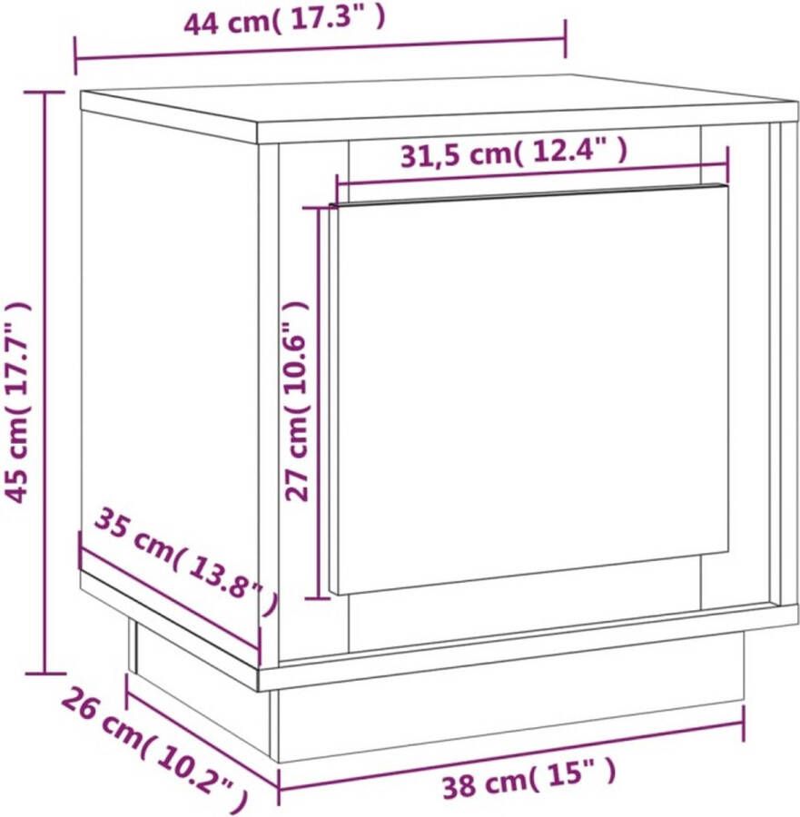 VidaXL -Nachtkastjes-2-st-44x35x45-cm-bewerkt-hout-betongrijs - Foto 4