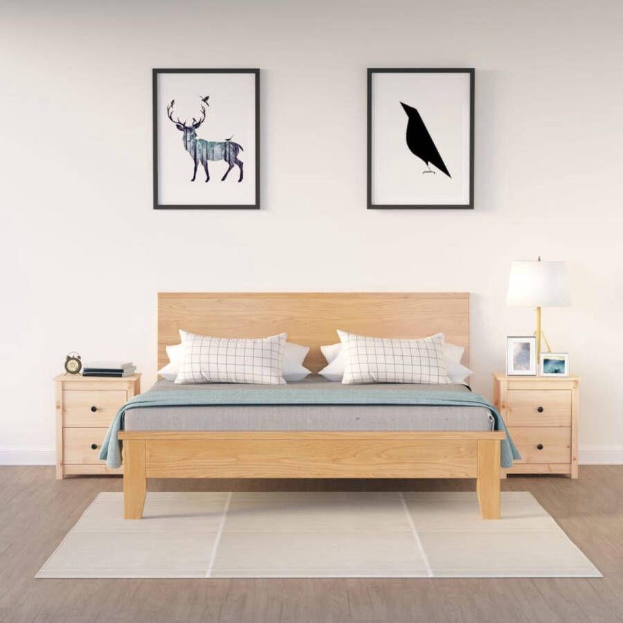 VidaXL -Nachtkastjes-2-st-50x35x61 5-cm-massief-grenenhout