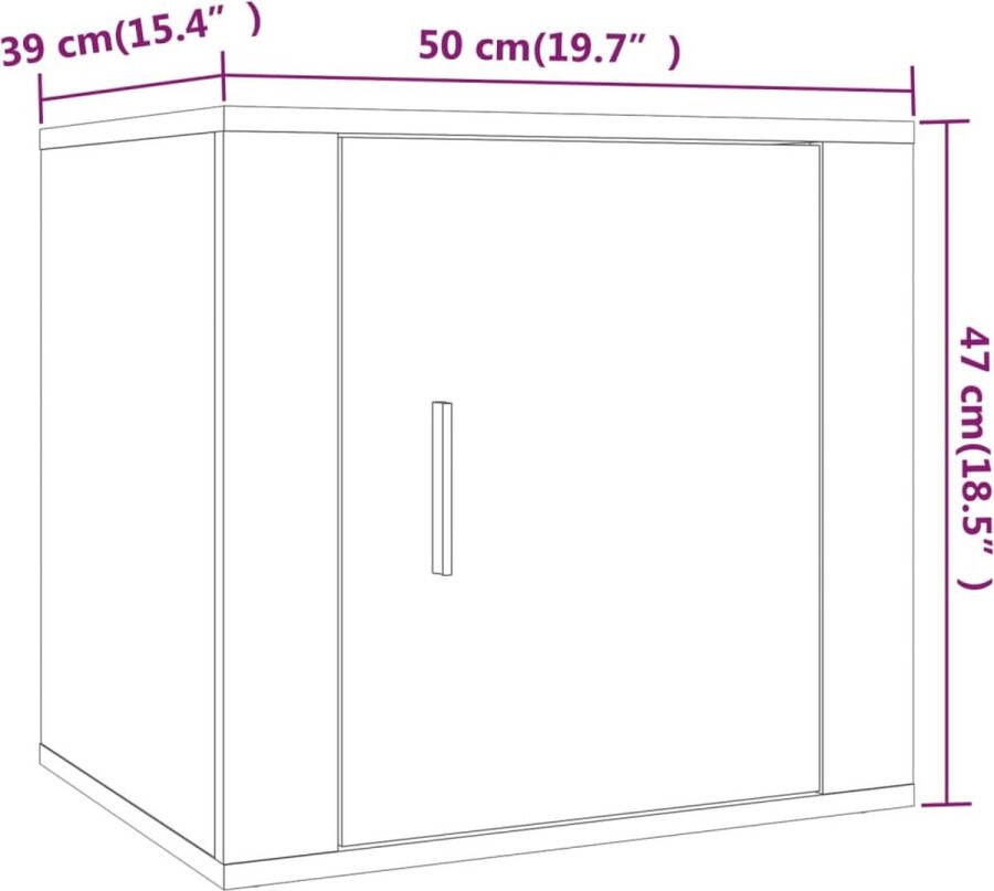 VidaXL -Nachtkastjes-2-st-50x39x47-cm-betongrijs - Foto 2