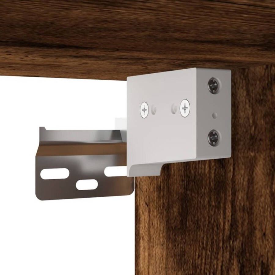 VidaXL -Nachtkastjes-2-st-wandgemonteerd-41 5x36x53-cm-gerookt-eiken - Foto 3