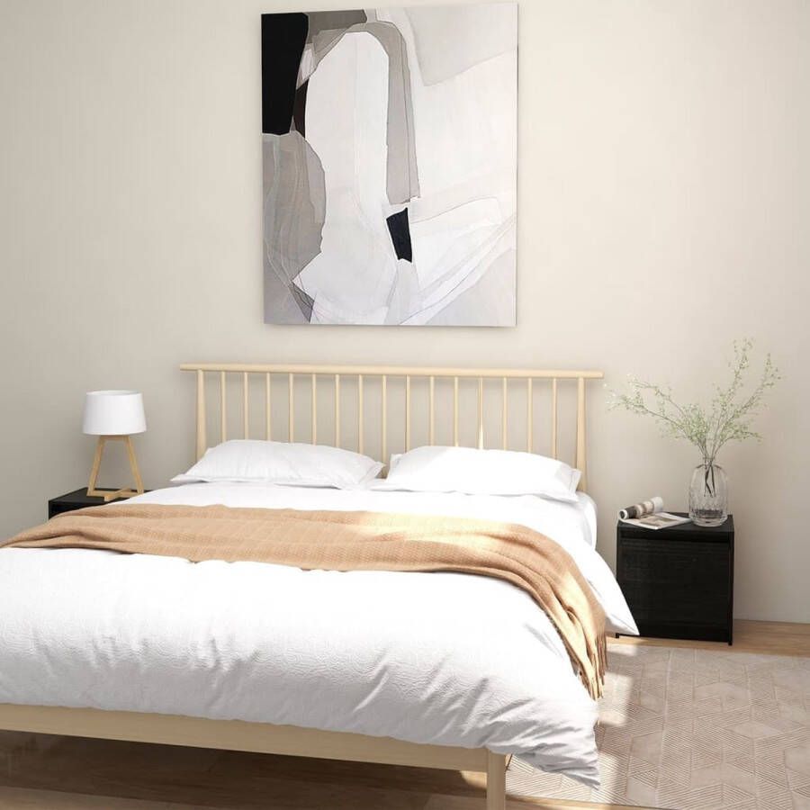 VidaXL -Nachtkastjes-2st-40x30 5x40-cm-massief-grenenhout-zwart