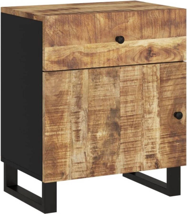 VidaXL -Nachtkastjes-50x33x60-cm-massief-mangohout-en-bewerkt-hout - Foto 3