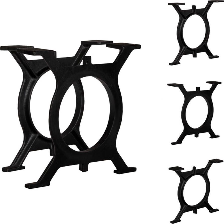 VidaXL Tafelpoot Tafelpoten Tafel Poot Tafel Poten Salontafelpoten 2 st O-frame gietijzer