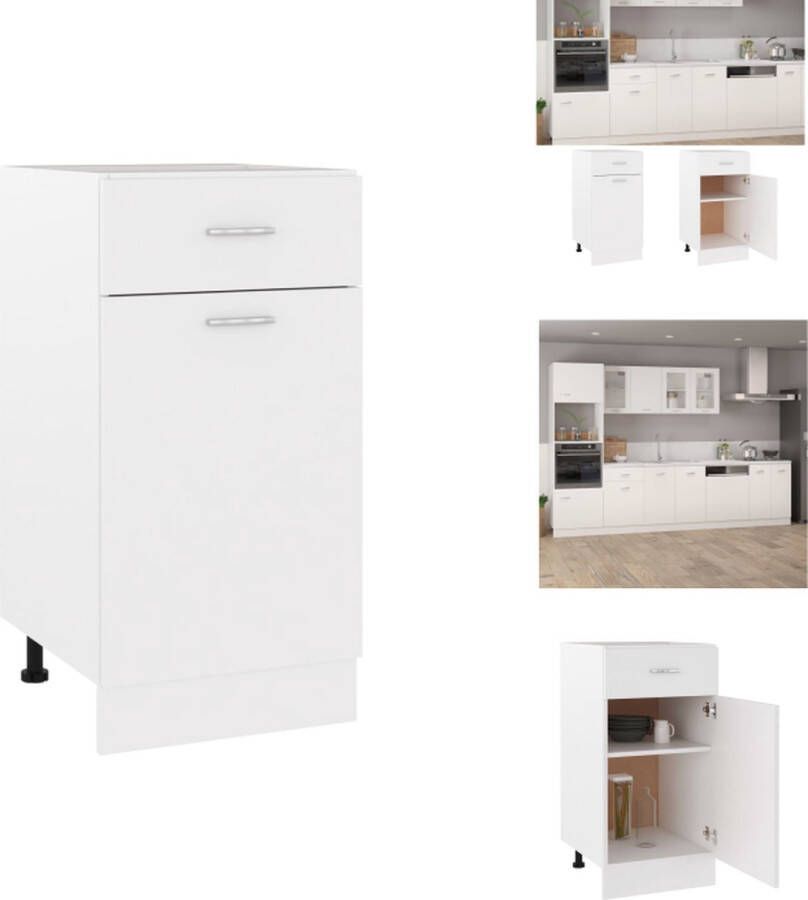 VidaXL Onderkast Keuken Wit 40 x 46 x 81.5 cm Duurzaam en functioneel Keukenkast