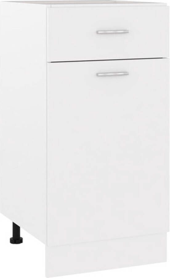 VidaXL Onderkast met lade Lyon 40x46x81 5 cm bewerkt hout wit - Foto 4