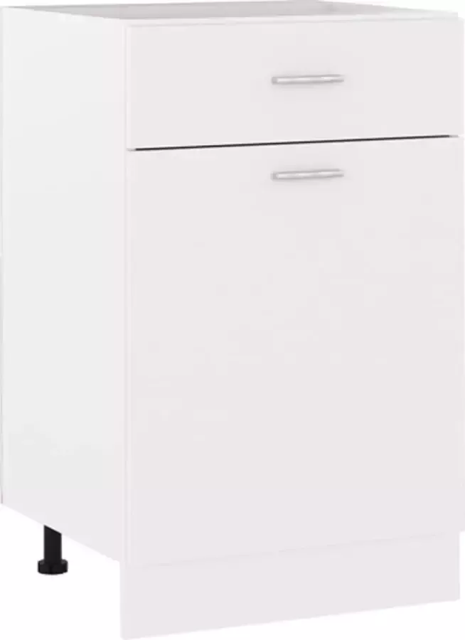 VidaXL Onderkast met lade Lyon 50x46x81 5 cm bewerkt hout wit - Foto 5