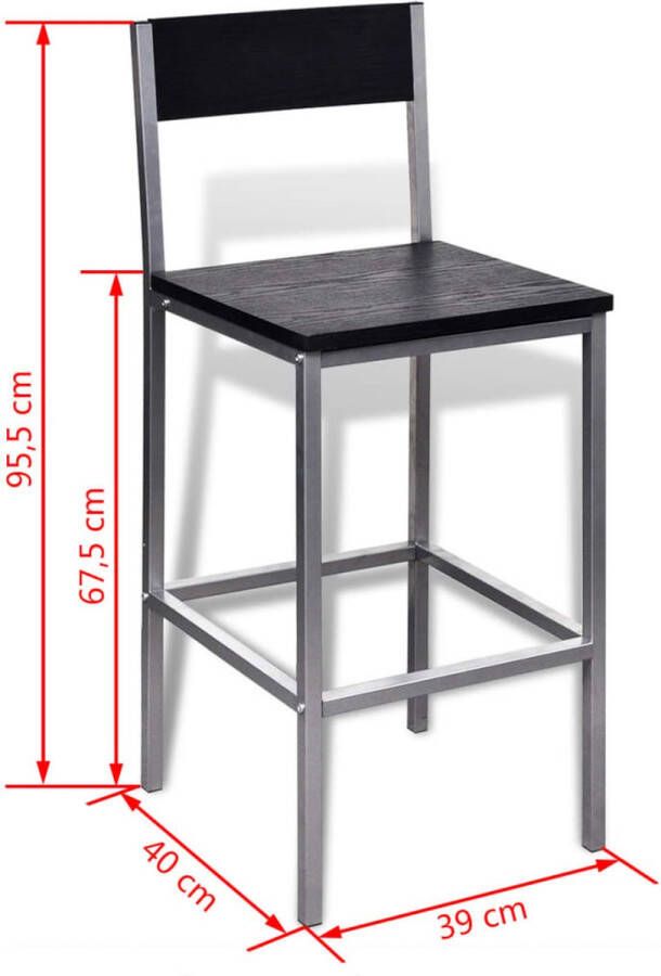 VidaXL Ontbijttafelset op aanrechthoogte - Foto 2