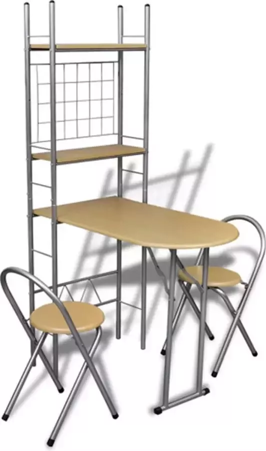 VidaXL -Ontbijttafelset-met-twee-stoelen-(inklapbaar) - Foto 5