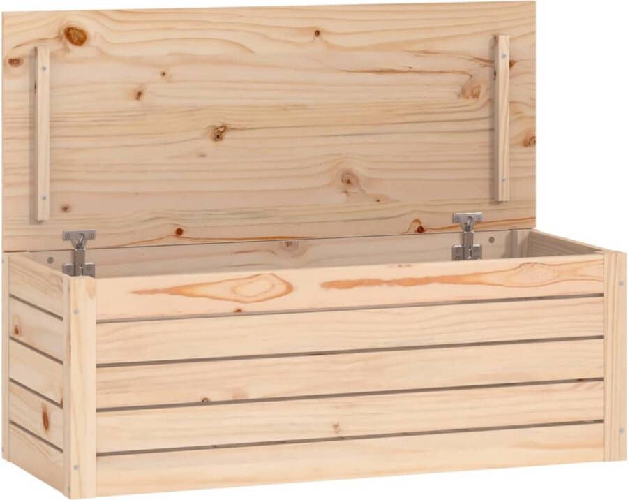 VidaXL -Opbergbox-89x36 5x33-cm-massief-grenenhout - Foto 2