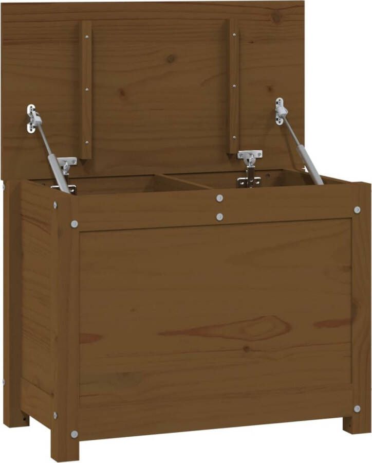 VidaXL -Opbergbox-honingbruin-60x32x45 5-cm-massief-grenenhout - Foto 2