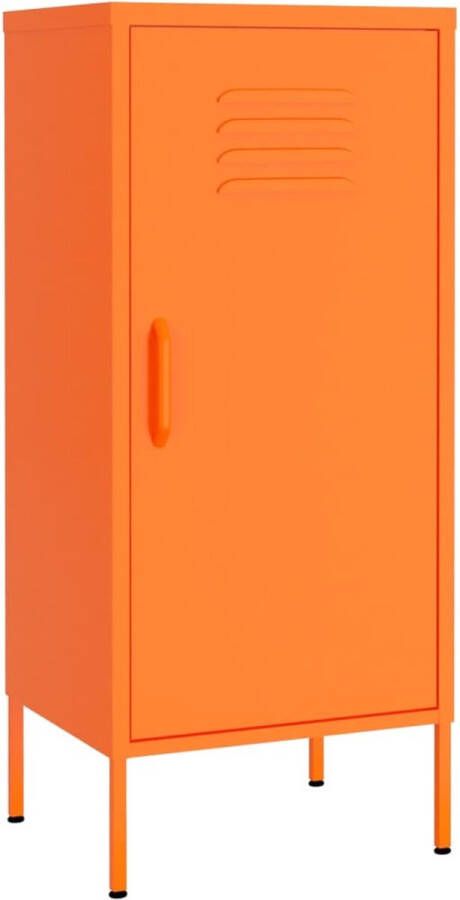 VidaXL -Opbergkast-42 5x35x101 5-cm-staal-oranje - Foto 1