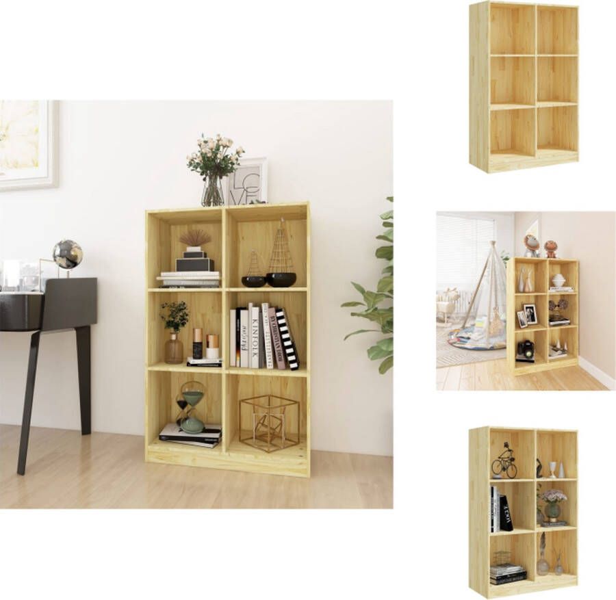 VidaXL Boekenkast Boekenkasten Houten Boekenkast Houten Boekenkasten Boekenkast 70x33x110 cm massief grenenhout