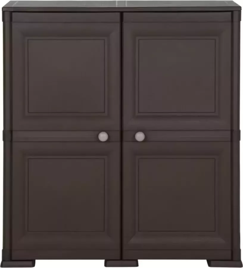 VidaXL -Opbergkast-hout-look-79x43x85 5-cm-kunststof-bruin - Foto 2