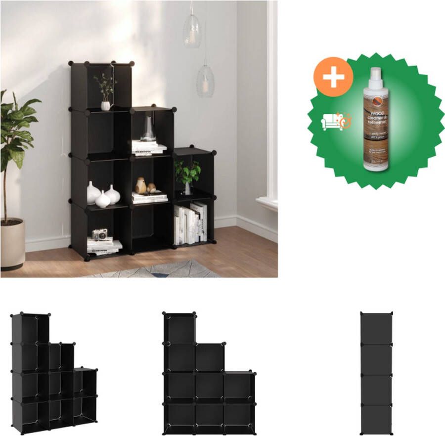 VidaXL Slaapbank uitschuifbaar massief grenenhout zwart 2x(100x200) cm Slaapbank Slaapbanken Bedbank Bed Bank Slaap Bank