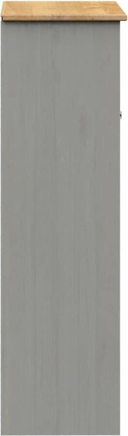 VidaXL -Opzetkast-VIGO-78x30x100-cm-massief-grenenhout-grijs - Foto 2
