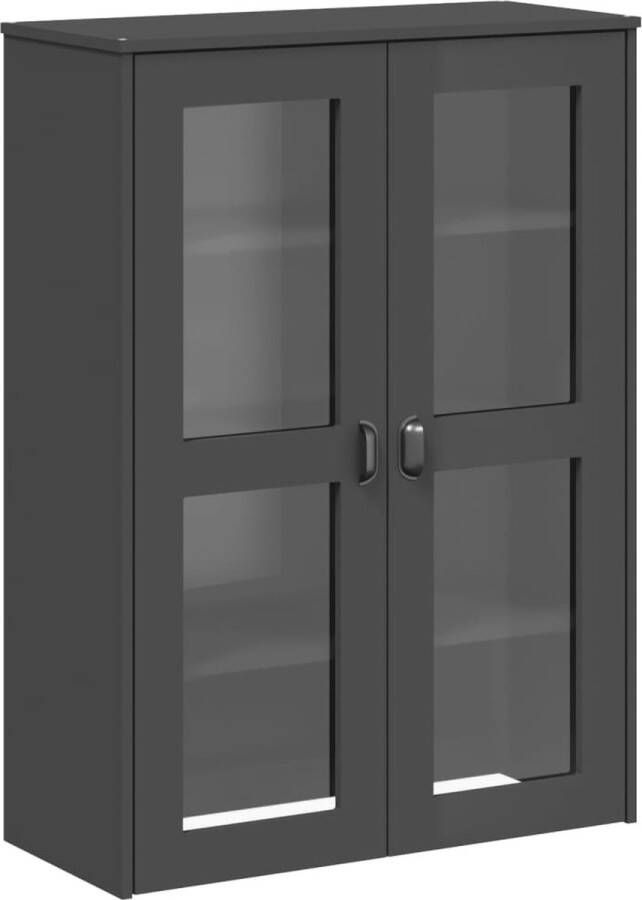 VidaXL -Opzetkast-VIKEN-massief-grenenhout-antracietgrijs - Foto 4