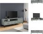 VidaXL OSLO Tv-meubel 158 x 40 x 46.5 cm Grijs Massief grenenhout Kast - Thumbnail 2