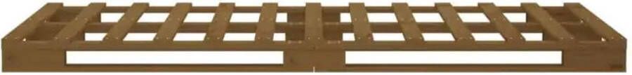 VidaXL Bedframe massief grenenhout honingbruin 90x200 cm - Foto 2