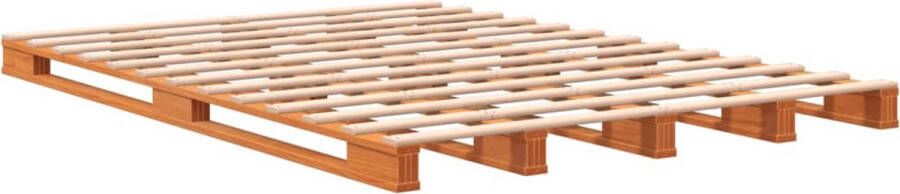 VidaXL -Palletbed-massief-grenenhout-wasbruin-140x200-cm - Foto 5