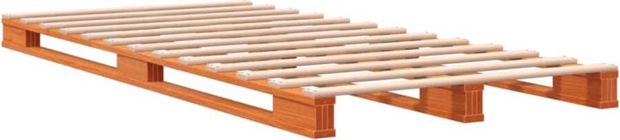 VidaXL -Palletbed-massief-grenenhout-wasbruin-90x200-cm - Foto 4