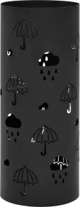 VidaXL Parapluhouder paraplu's staal zwart
