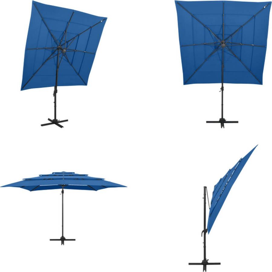 VidaXL Hoofdbord Trendy Bedombouw 93 x 23 x 78 88 cm Donkerblauw Bedonderdeel Inclusief Houtreiniger en verfrisser