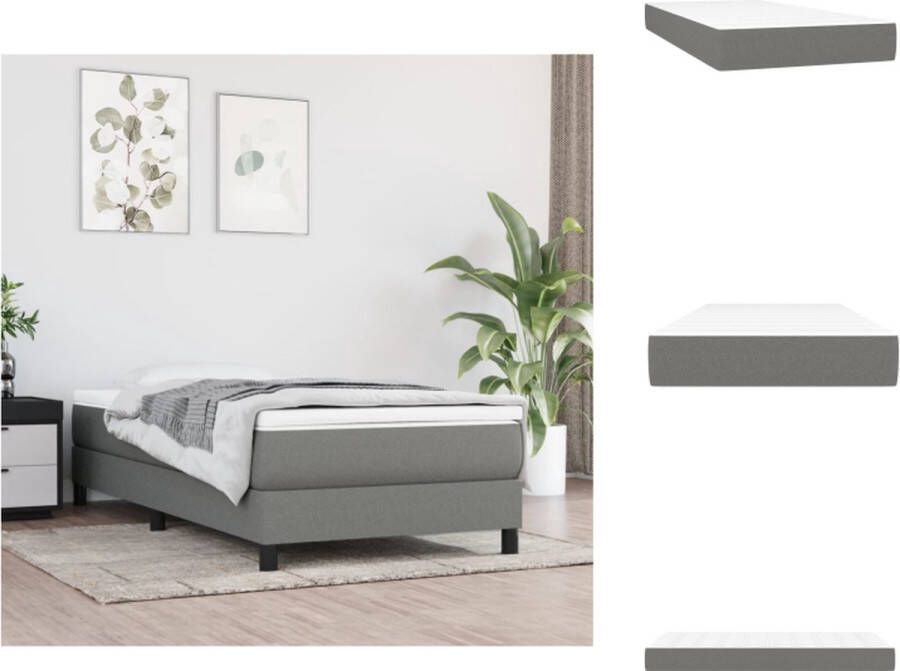 VidaXL Pocketveringmatras Comfort Matras 80 x 200 x 20 cm Duurzaam Ademend Comfortabel Matras