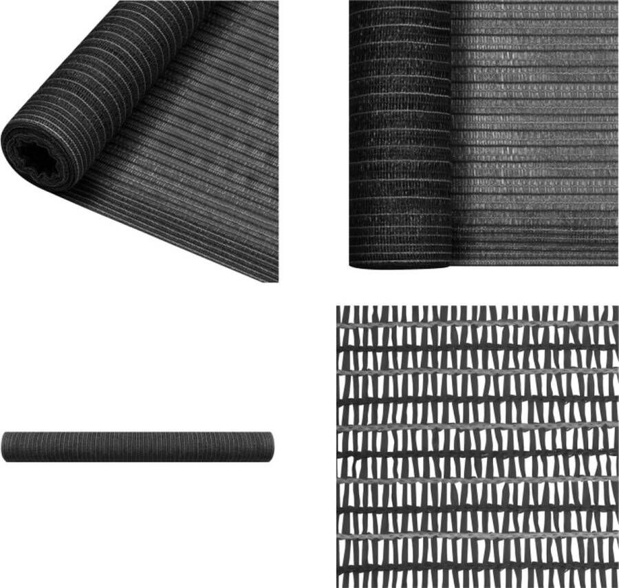 VidaXL Privacynet 75 g m² 3-6x50 m HDPE antracietkleurig Privacynet Privacynetten Privacy Net Privacy Netten