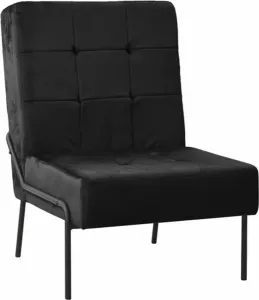 VidaXL Relaxstoel 65x79x87 cm fluweel zwart