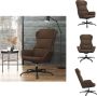 VidaXL Relaxstoel Bruin 70 x 77 x 98 cm Stabiel frame Fauteuil - Thumbnail 1