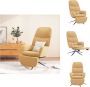 VidaXL Relaxstoel Comfort Stoelen 70 x 77 x 98 cm crèmewit Fauteuil - Thumbnail 1