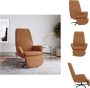 VidaXL Relaxstoel Comfort Woonkamerstoel 70x77x94cm Microvezel Taupe Fauteuil - Thumbnail 1