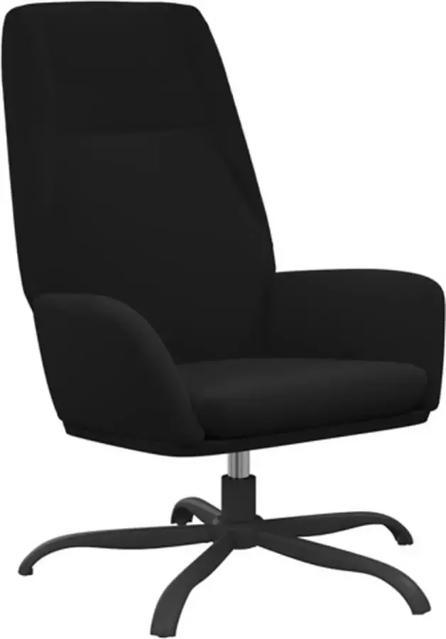 VidaXL Relaxstoel fluweel zwart - Foto 2