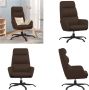 VidaXL Relaxstoel kunstleer bruin Relaxstoel Relaxstoelen Fauteuil Relaxfauteuil - Thumbnail 2