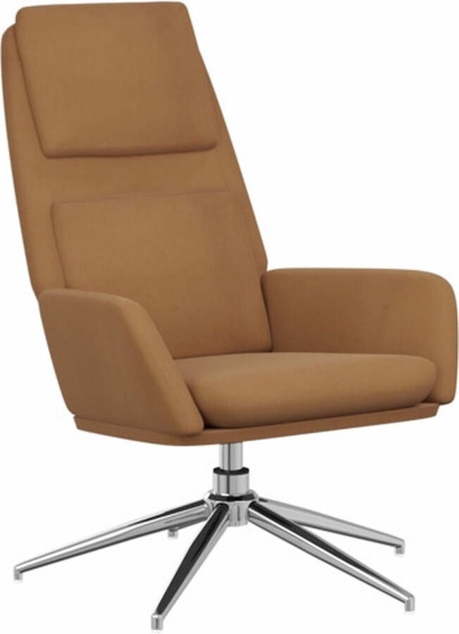 VidaXL Relaxstoel kunstsuède taupe - Foto 3
