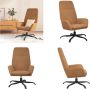 VidaXL Relaxstoel kunstsuède taupe Relaxstoel Relaxstoelen Fauteuil Relaxfauteuil - Thumbnail 2